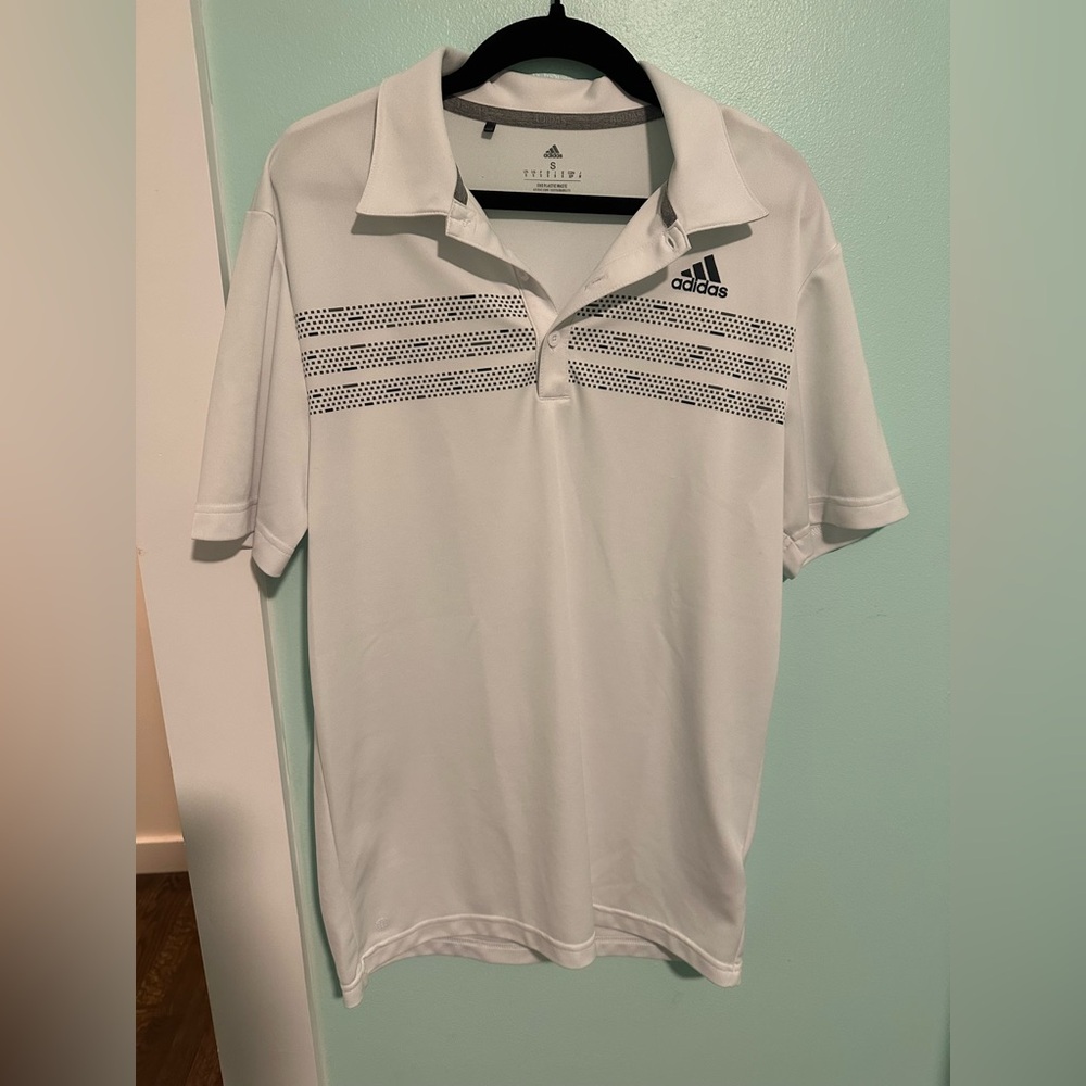 Adidas Men’s White Polo Shirt Athletic Performance